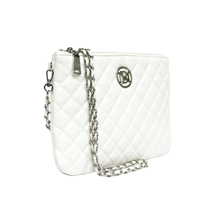 Badgley Mischka Off-White Wallet Size Body Bag - Walmart.com