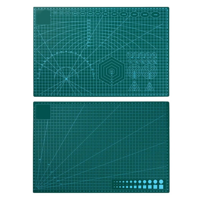 Tapis de Découpe Double Face A2/A3/A4/A5 Tapis de Couture Outils de Sculpture Imperméable A-3 Vert