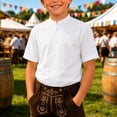 thumbnail image 3 of Girls White Button Down Shirt Classic Dress Shirts Uniform Shirt Girls Fashion Cothes 4-5 Years, 3 of 3
