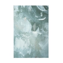 Trademark Fine Art uplusmestudio Green and White Acrylic No 3 Canvas Wall Art