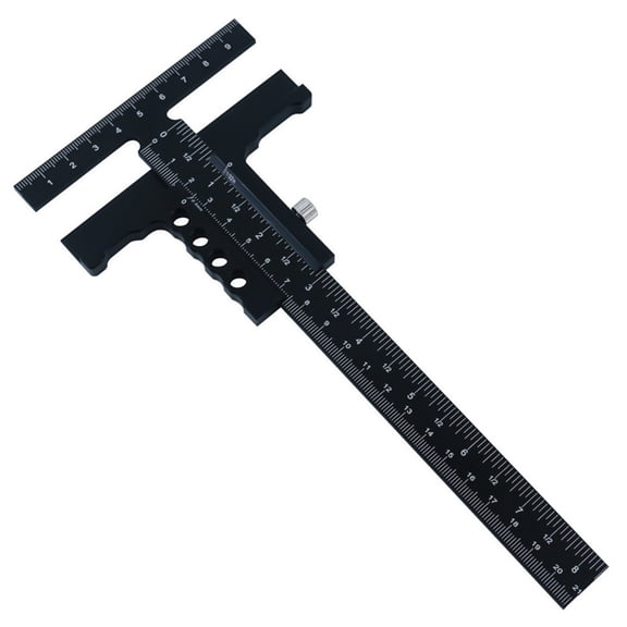 lanema Multifunctional Measurement Tool Carpentry Scriber Marking Measuring Gauge