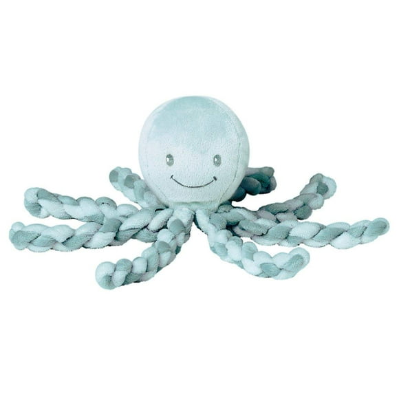 Nattou Lapidou - Piu Piu Octopus Plush Toy for Newborn Babies, Comforting, Soothes for Sleep - Green & Mint Green