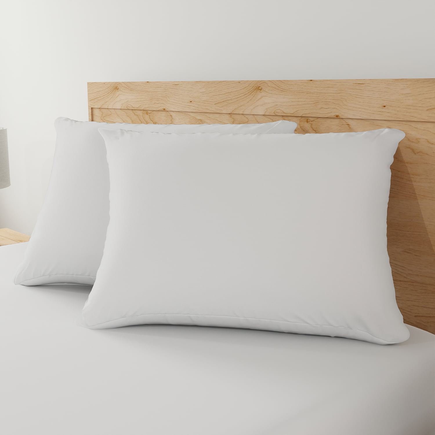 Mainstays Allergy Relief Bed Pillow, Standard/Queen, White- Firm Support