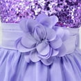 thumbnail image 2 of Gyratedream Little Girls Big Kids Sequins Flower Lace Tulle Dress Prom Gown Princess Dresses, 2 of 9