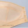 thumbnail image 5 of ATENAR Bras for Women,Wireless Bras for Women,Womens Bras,Stretch Fabric,Breathable,Solid,Polyester,Beige,44, 5 of 9
