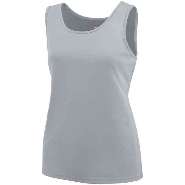 Camiseta sin mangas de entrenamiento para mujer GRIS PLATA M Ropa deportiva Augusta 1705