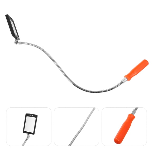LIFKOME Car Inspection Mirror Flexible Hose Design Assorted Color for Inspection Tool 1Set