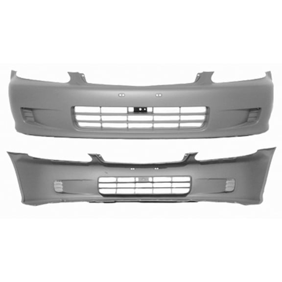 New Aftermarket Unpainted Front Bumper Cover Replaces 04711S01A01ZZ fits 1999-2000 Honda Civic