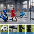 thumbnail image 4 of SLSY 12×6FT Galvanized Soccer Goal Portable for Backyard Practice Training Goals for Kids Adults(Black), 4 of 6