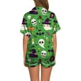 thumbnail image 3 of Womens Pajama Sets Comfortable Halloween Print Short Set Everyday Wear Sleepwear Loungewear Nightwear Nightclothes Homewear, 3 of 7