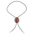 thumbnail image 4 of PU Bolo Boda hecha a mano Collar de traje ajustable para Halloween Marrón Zulema Corbata Bolo Tie, 4 of 8