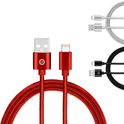 urbo 2-in-1 universal reversible charging cable for apple and android (lightning connector   micro usb connector)