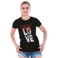 thumbnail image 4 of True Love Romantic Valentines Day Womens Slim Fit Graphic Tee Brisco Brands S, 4 of 5