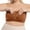 Brown, variant on Versatile Front Closure Strapless Bra For Everyday Comfort And Casual Wear Seamless Wireless Support Bandeau