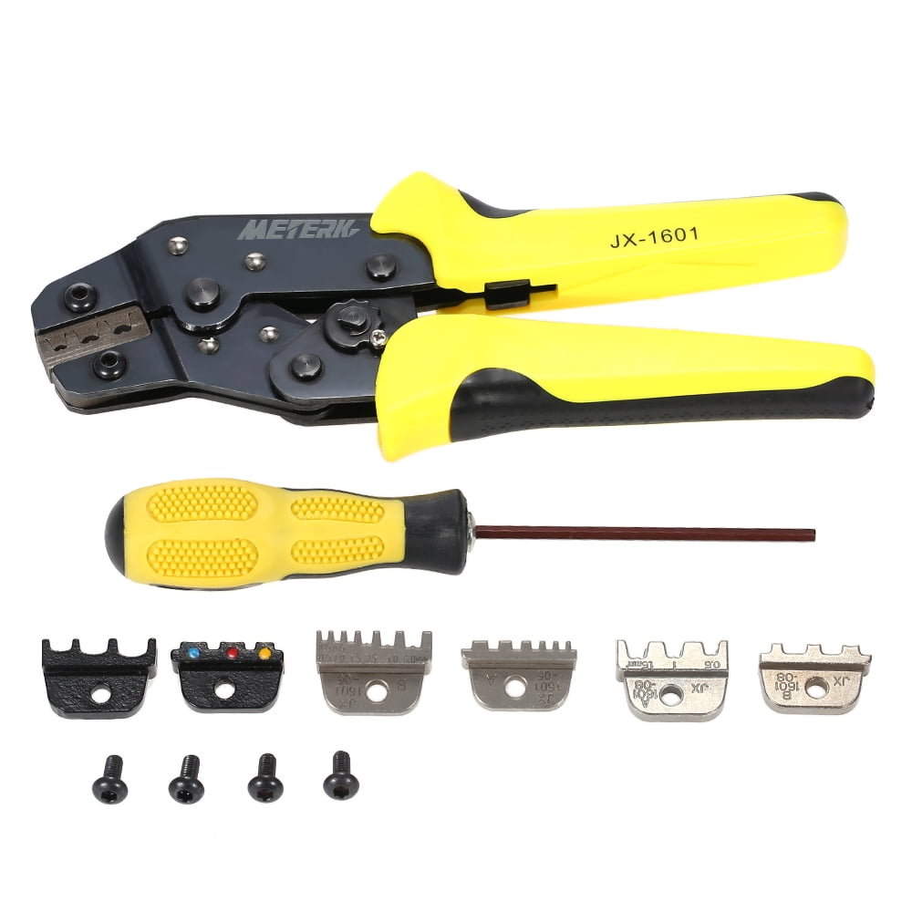 4In1 Cable Connector Terminal Ratchet Crimping Wire Crimper Plier Tool 