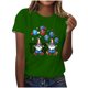 thumbnail image 1 of Tops de Ajuste Suelto para las Mujeres Sudadera Casual Impresa Manga Corta Cuello Redondo Superior, Poliéster, 1 of 7