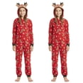thumbnail image 3 of Pijama de una pieza a juego para toda la familia, mono de padre e hijo, madre e hija, conjunto con capucha, atuendos familiares, 3 of 5