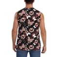 thumbnail image 4 of Lsque Butterflies1 Print Men's Cotton Blend Sleeveless Muscle Shirts (S-3XL)- Moisture Wicking, Odor Protection, UPF 30+,X-Large, 4 of 8