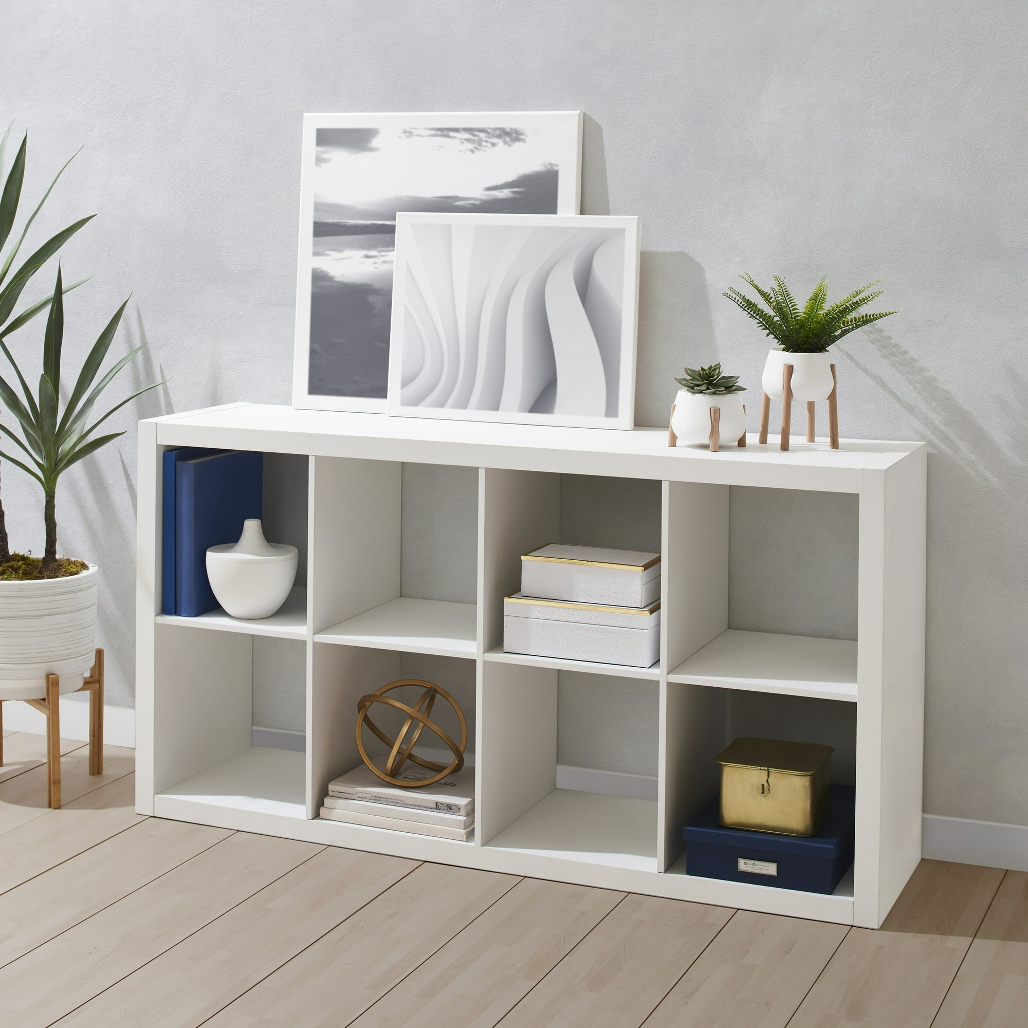 Better Homes & Gardens 8-Cube Storage Organizer, White photo 6