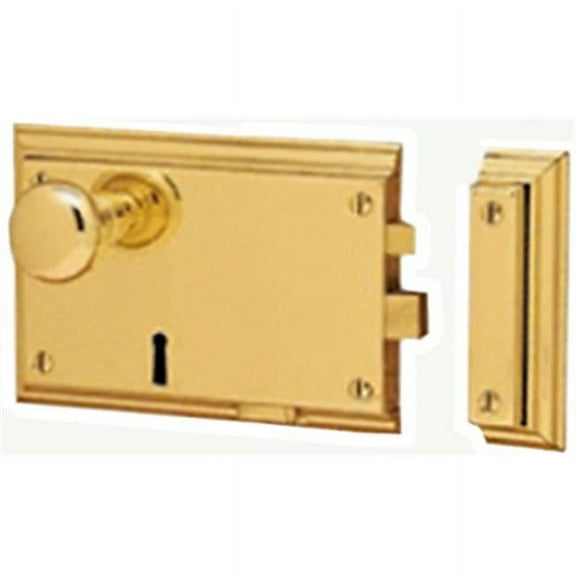 Kaba-Ilco 591-04-51 Horizontal Rim Lock Set, Satin Brass