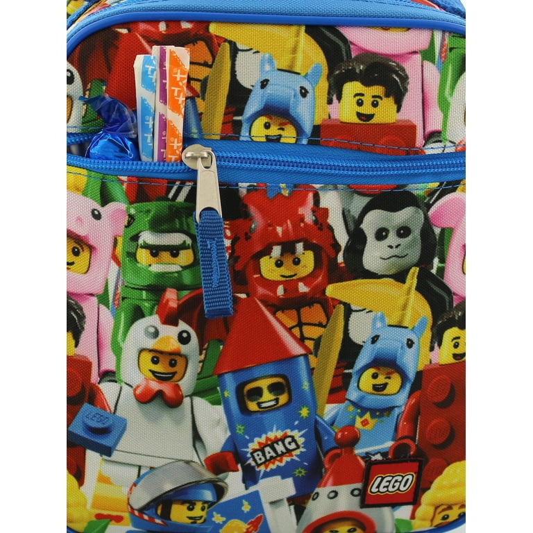 Lego Minifigures Boys Girls Soft Insulated School Lunch Box Lccodq6yt, Size: One Size