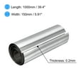 thumbnail image 2 of Uxcell Rollo de lámina de acero inoxidable 304, placa de tira metálica pulida de 0.2mm x 150mm x 1M para manualidades tono plateado, 2 of 4