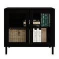 thumbnail image 3 of Castle Place Simple Modern Sideboard Buffet Cabinet, Black, 3 of 9