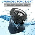 thumbnail image 5 of DONGPAI Pond Lights Underwater Colorful Landscape Spotlights, Remote Control IP68 Waterproof LED Submersible Fountain Lights for Fish Aquarium Tank Garden Yard Pool, 5 of 7
