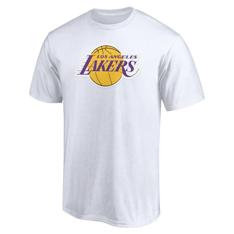 Men's White Los Angeles Lakers Logo T-Shirt - Walmart.com