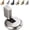 Silver, variant on Peel and Stick Door Stopper, Adjustable Floor Door Stopper with Magnetic Hold for Indoor and Outdoor Use