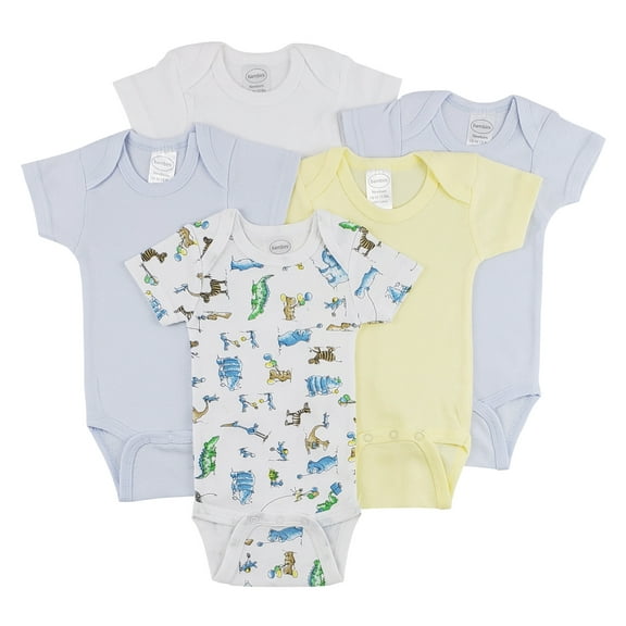 Bambini Short Sleeve One Piece 5 Pack