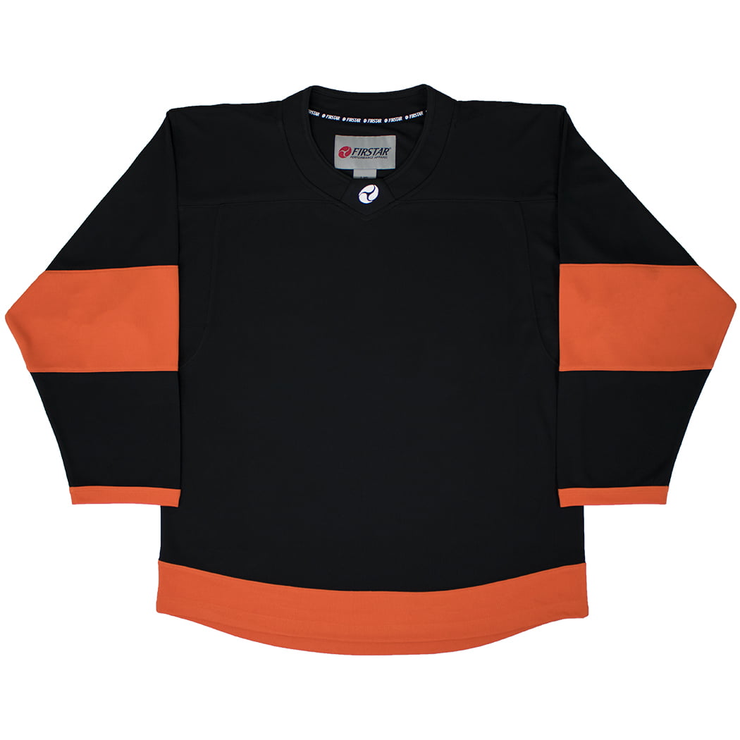 Firstar Hockey Jersey Philadelphia Flyers Gamewear  BLACK with Name & Number 