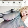 thumbnail image 3 of BCIIG White Horse Throw Blanket Girls Pink Floral Farmhorse Fleece Blanket Kids Adults Wild Animal Design Sherpa Blanket for Bed Sofa Chair Bedroom Decor Wildlife Plush BlanketThrow  50x60in, 3 of 6