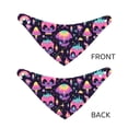 thumbnail image 3 of Naloa cartoon Skull rainbow space Dog Bandana Large and Small-Dog Scarf Bib Handkerchief Accessories for Dogs and Cats(S-L)-Small, 3 of 5