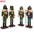 thumbnail image 1 of Navidad Soldados Soldado De Madera Cascanueces En Soporte Decoración Del Hogar Regalo De Navidad 4 Uds 30Cm Cascanueces Scienceny HA029825-00, 1 of 6