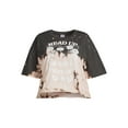 No Boundaries Juniors and Juniors Plus Cropped Graphic Tee with Short