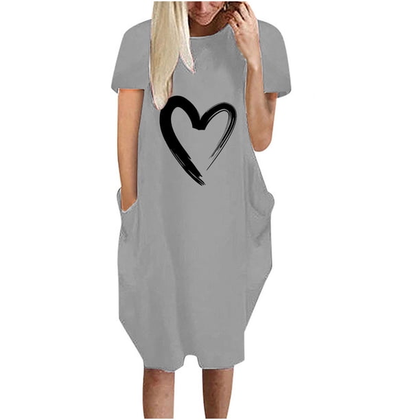 WILLBEST Vestidos Casuales Para Mujer Verano Vestido Informal Con Estampado Floral Para Mujer, Ropa De Verano Cómoda Y Elegante Para Uso Diario 809