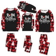 CFLVAEK 2024 Matching Family Christmas Pajamas Comfy Long Sleeve Shirts