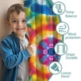 thumbnail image 3 of Blackout Kids Curtains,Colorful Tie Dye Mandala Pattern Childrens Insulated Curtains Set Of 2,Bedroom Essentials,Toddler Room Decor 42"x84", 3 of 5