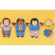 Dexter Educational Toys DEX830B Special Needs 4 Piece Puppet Set - African-American