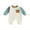 Blue, variant on Bagilaanoe Newborn Baby Boy Girl Jumpsuits Contrast Color Long Sleeve Bodysuits 3M 6M 12M 18M 24M Infant Casual One Piece Rompers