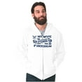 thumbnail image 3 of US Navy Logo Wife Defending Freedom Men Big & Tall Zip Hoodie Brisco Brands 2X, 3 of 5