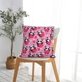 thumbnail image 5 of Pofeuu Panda Heart Valentine Print Double-sided plush pillowcase Square Throw Pillow Covers Pillows Cover for Living Room Bedroom Sofa Couch Cushion Cover（No pillow core）-18"x18", 5 of 7