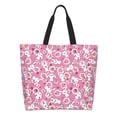 thumbnail image 1 of Fotbe Cute Rabbit Bolsa Tote Estética de Lona con Estampado para Mujer - Bolsa Reutilizable de Hombro Casual para Vacaciones, Compras, Trabajo y Gimnasio, 1 of 8