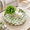 Pistachio Green-Round, variant on 12.6" Capiz Shell Round Decorative Tray With Handles Navy Blue