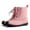 Pink, variant on AXXD Ladies Pink Rain Boots Mid-tube Fashion Non-slip Plastic Medium Width Surface Lacing Rain For Women Clearance Size 40(US:7.5)
