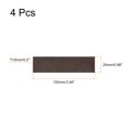 thumbnail image 2 of Uxcell Felt Furniture Pads, 100x25mm Self Adhesive Square Floor Protector Brown 4Pack, 2 of 6