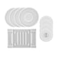 thumbnail image 1 of Posavasos de Resina Almohadilla de Bricolaje Gel de Sílice Craft Coaster Box Copas Colgante, 1 of 9