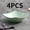 Green, variant on Set of 4 Large Square Plastic Bowls with Tall Legs - Stackable, Non-Slip Design for Serving Salads, Snacks, Soups, and More