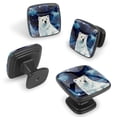 thumbnail image 2 of 4 Pcs Cabinet Handle Drawer Pulls Galaxy Polar Bear Knobs with Screws Square Furniture Office Cabinet Knob Decoration, 2 of 7